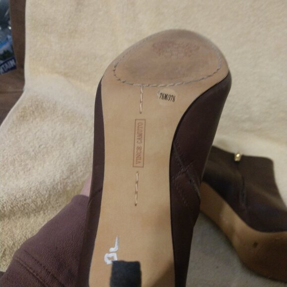 Vince Camuto “Cloey” brown leather ankle boots 7.5 - Picture 6 of 12